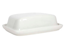 Mantequillera Cookinglife de porcelana blanca 17.5 x 13 cm