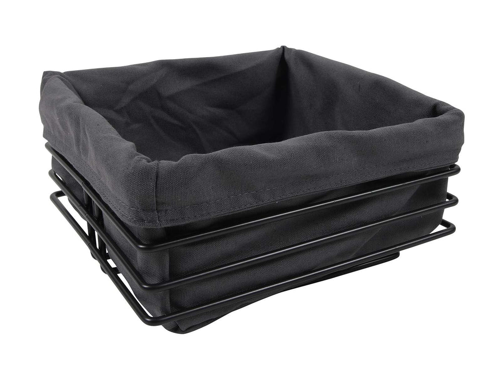 Cesta para pan Cookinglife Metal negro 23 x 22 x 12 cm