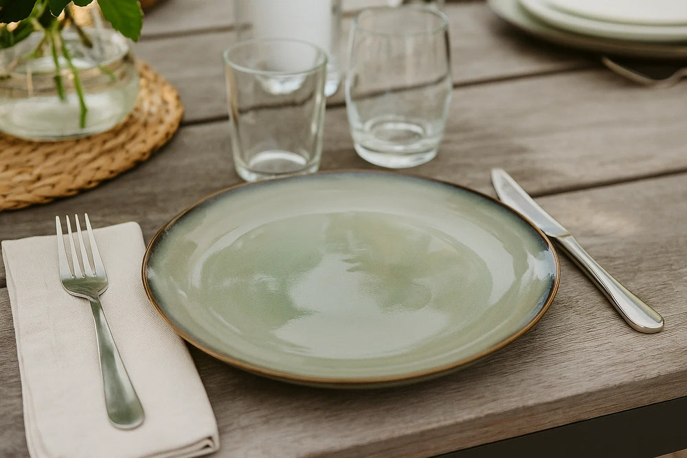 Platos de cena Cookinglife Sabi Verde ø 26 cm - 6 unidades