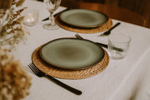 Juego de vajilla Cookinglife Sabi Verde 18 piezas / 6 personas - 6 platos de cena, 6 platos de desayuno y 6 cuencos