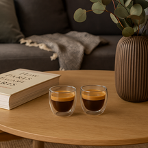 Cookinglife Vasos de espresso de doble pared 100 ml - 2 unidades