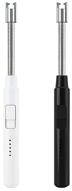 Encendedor eléctrico Cookinglife - Encendedor flexible - Recargable por USB - Negro/Blanco