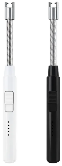 Encendedor eléctrico Cookinglife - Encendedor flexible - Recargable por USB - Negro/Blanco