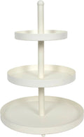 Cookinglife Estantería metálica crema ø 15, 20 y 25 cm - 3 niveles - 35 cm de alto