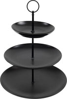 Cookinglife Estantería negra ø 16, 21 y 26 cm - 3 niveles - 32 cm de alto