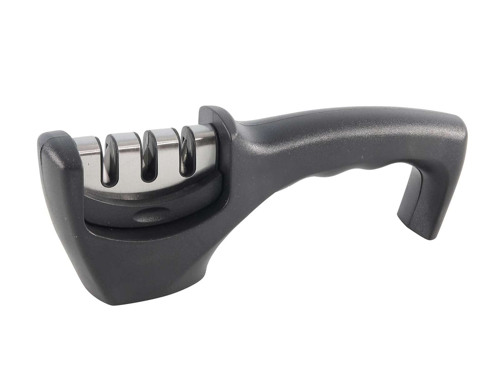 Cookinglife Afilador de cuchillos 3 en 1 negro