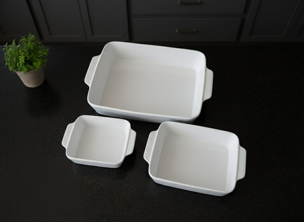 Set de fuentes para horno de cerámica Cookinglife - 3 piezas