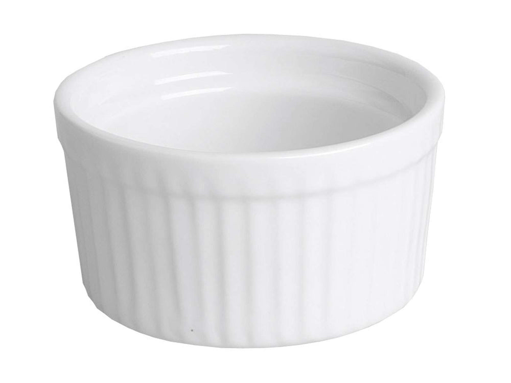 Ramequines / Molde para soufflé / Platos para crème brûlée Cookinglife - Blanco ø 9 cm - 6 unidades