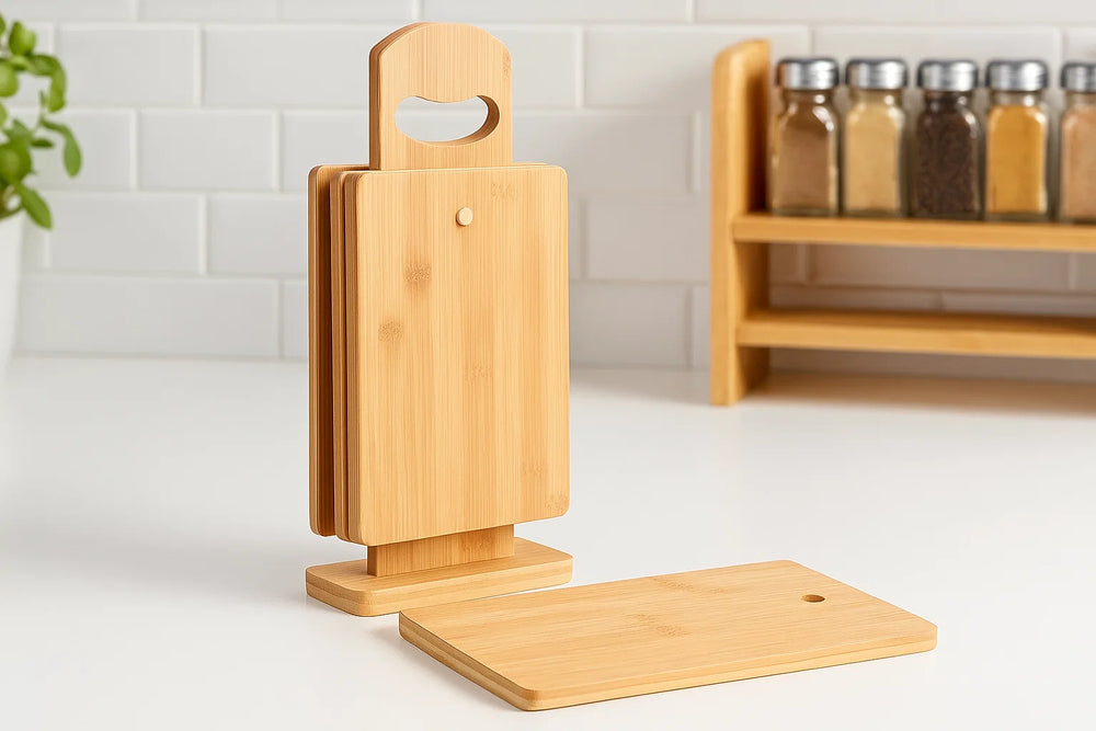 Cookinglife Set de Tablas de Cortar - Bambú - 5 piezas