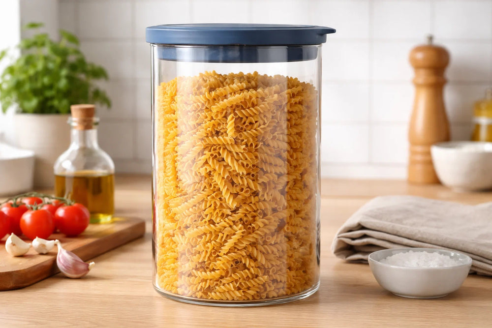 Cookinglife Set de frascos para almacenamiento - Vidrio - ø 13 cm - 1.5 / 1.9 / 2.5 litros - 3 piezas