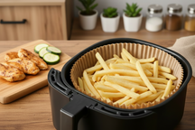 Cookinglife Papel para freidora de aire redondo Ø 20 cm - 50 unidades Perforaciones para circulación de aire