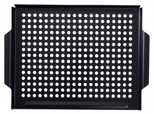 Cookinglife Plancha para Parrilla BBQ Fire & Flavour 38 x 28 cm - Metal Antiadherente - Adecuado para BBQ