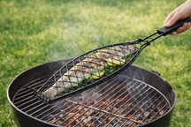 Cookinglife Parrilla para Pescado Fire & Flavour - Metal Antiadherente - Para Asar Pescado y Verduras