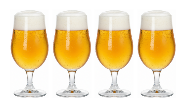 Vasos de cerveza Cookinglife con pie 370 ml - 4 piezas