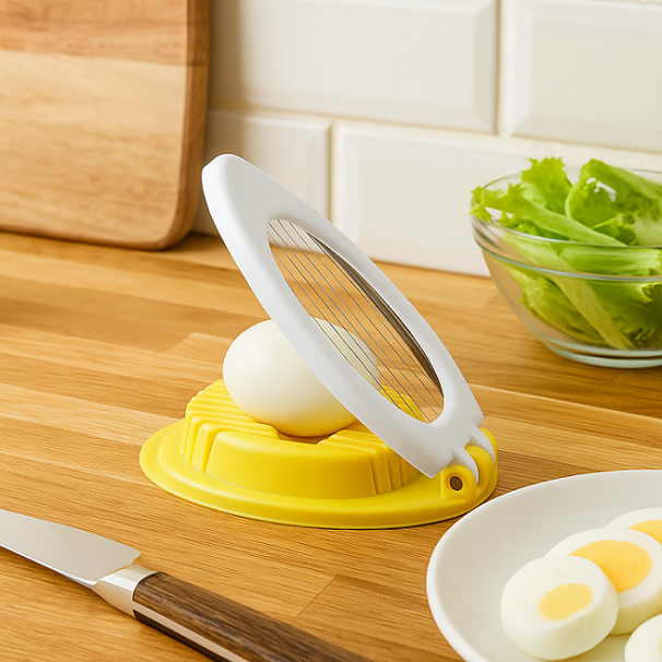 Cortador de huevos Cookinglife Plástico amarillo
