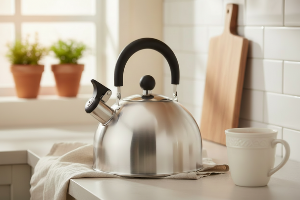 Cookinglife Hervidor de agua de acero inoxidable 2.5 litros - Tetera para té y café