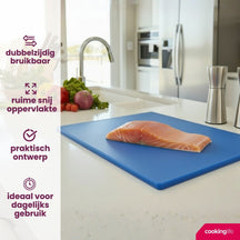 Cookinglife Tabla de cortar HACCP Azul 45 x 30 cm - para pescado