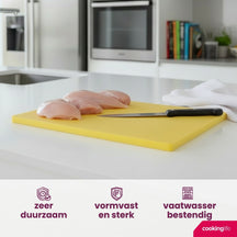 Cookinglife Tabla de cortar HACCP Amarilla 45 x 30 cm - para aves