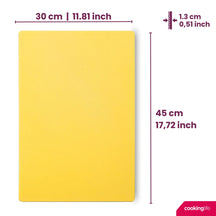 Cookinglife Tabla de cortar HACCP Amarilla 45 x 30 cm - para aves