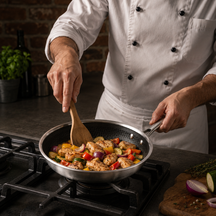Sartén Cookinglife HexaCook - Sartén híbrida ø 24 cm - ANTIADHERENTE - apta para todas las fuentes de calor - recubrimiento antiadherente cerámico
