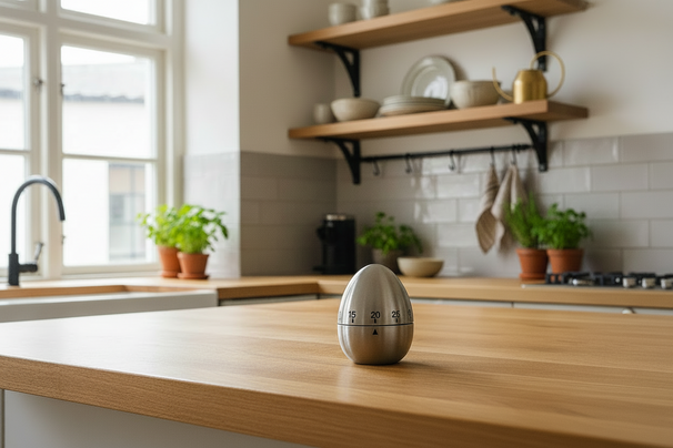 Temporizador de cocina Cookinglife en forma de huevo acero inoxidable