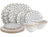 Cookinglife Serviesset Noria 18-delig / 6 personas - 6 platos de cena, 6 platos de desayuno y 6 cuencos