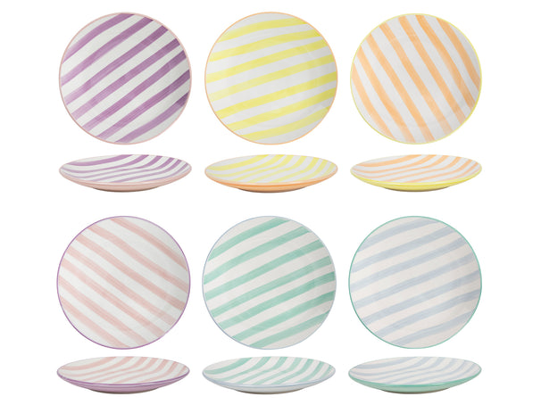 Cookinglife Platos para Desayuno / Platos para Postre Spring Vibes ø 19 cm - 6 Piezas