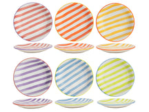 Cookinglife Juego de vajilla Summer Vibes 18 piezas / 6 personas - 6 platos llanos, 6 platos de desayuno y 6 platos hondos