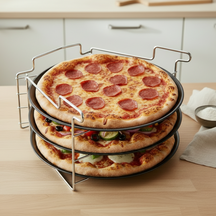 Bandeja para Pizza Cookinglife Ø 32 cm Metal - Antiadherente Juego de 4 piezas