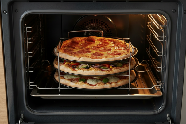 Bandeja para Pizza Cookinglife Ø 32 cm Metal - Antiadherente Juego de 4 piezas