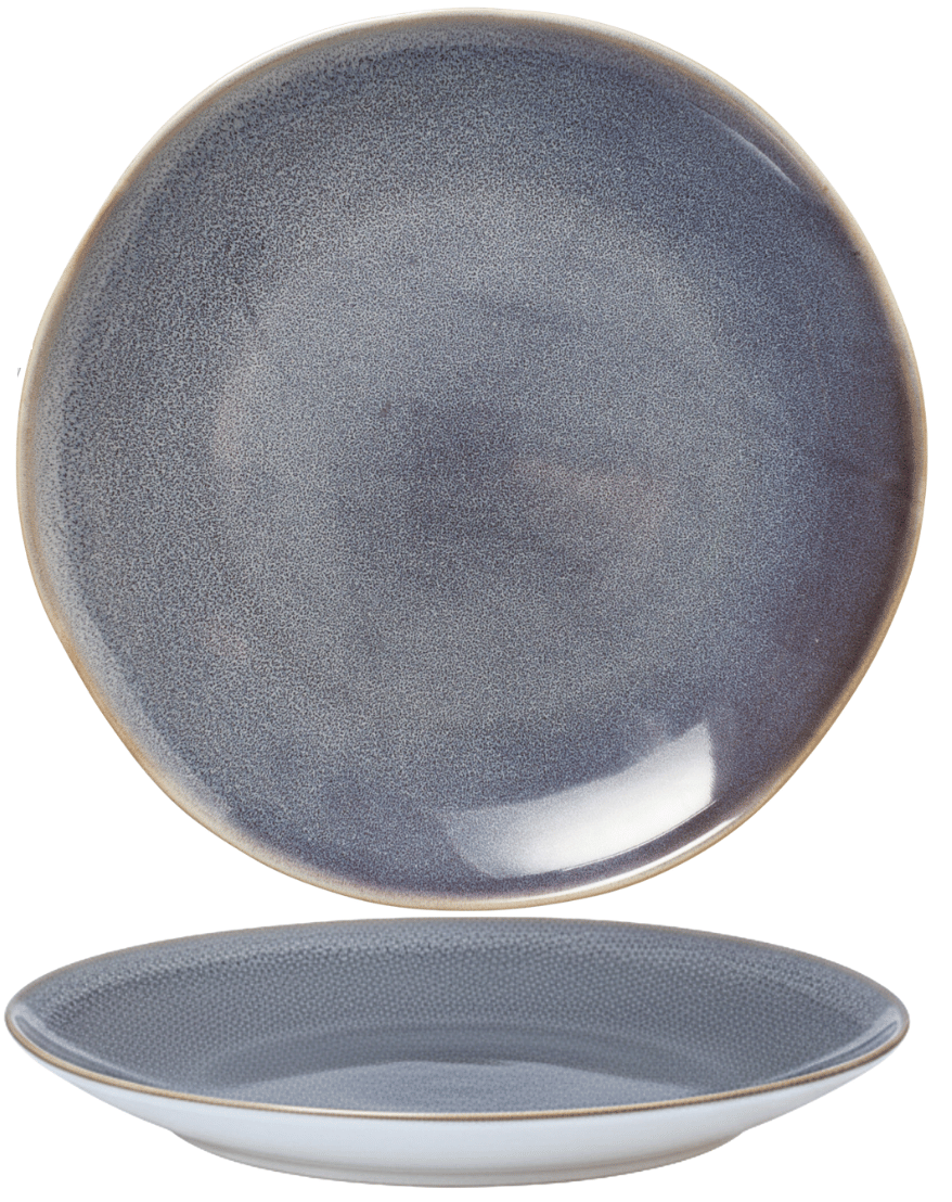 Cookinglife Platos de cena Serene Azul ø 28 cm - Cerámica - 4 piezas