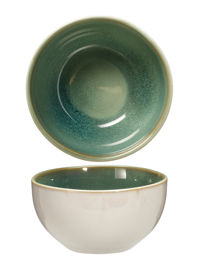 Tazones para sopa / tazones Serene Green ø 14 cm - Loza - 4 unidades