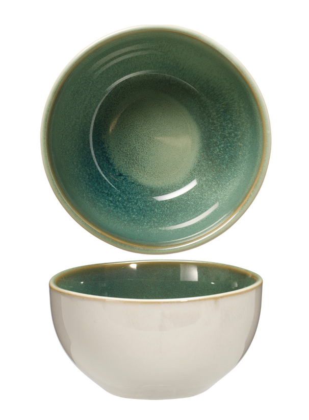 Tazones para sopa / tazones Serene Green ø 14 cm - Loza - 4 unidades