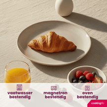 Cookinglife Platos de desayuno / Platos de postre Serene Arena ø 20 cm - Cerámica - 4 piezas