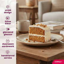 Cookinglife Platos de desayuno / Platos de postre Serene Arena ø 20 cm - Cerámica - 4 piezas
