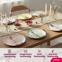 Cookinglife Platos para Desayuno / Platos para Postre Spring Vibes ø 19 cm - 6 Piezas