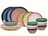 Juego de vajilla Studio Tavola Fire 24 piezas / 6 personas - 6 platos llanos, 6 platos para desayuno, 6 cuencos y 6 cuencos pequeños