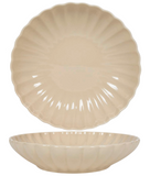 Cookinglife Platos hondos / Platos de pasta Flower Beige ø 20 cm - 6 piezas
