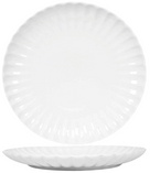 Cookinglife Platos llanos Flower Blanco ø 26 cm - 6 piezas