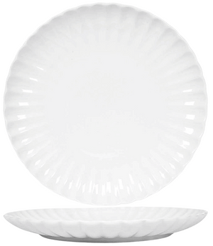 Cookinglife Platos para cena Cardida Blanco roto ø 26 cm - 6 piezas