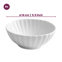 Cookinglife Tazones para sopa / Tazones Cardida Blanco roto ø 14 cm - 6 piezas