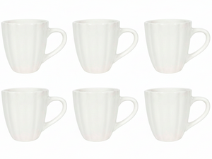Cookinglife Tazas Cardida Blanco Roto 350 ml - 6 unidades