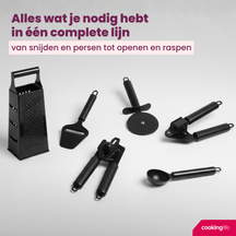 Abrelatas Cookinglife negro 22 cm