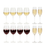 Set de copas de vino Cookinglife Solare 12 piezas - Copas de vino tinto + copas de vino blanco + copas de champán