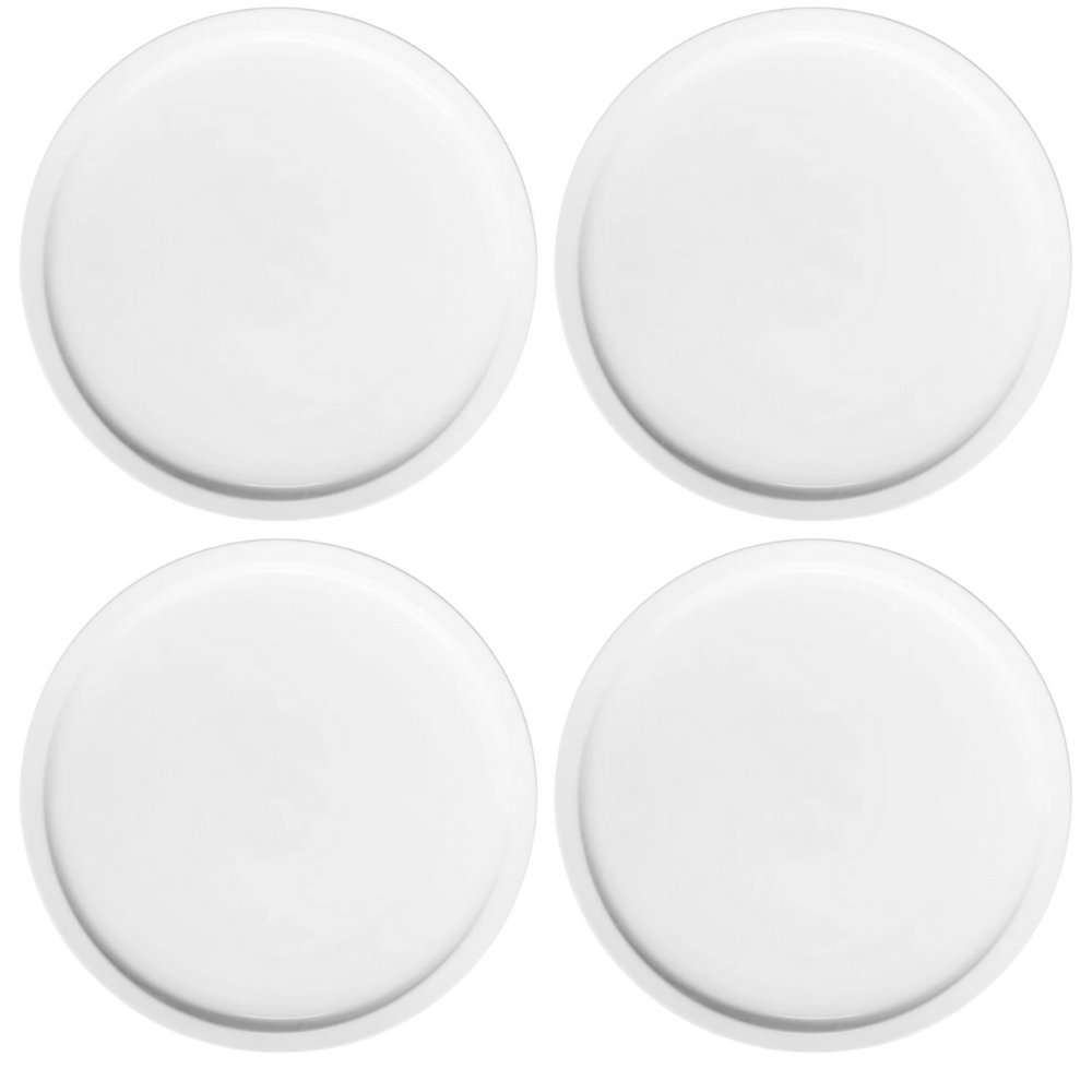 Cookinglife Platos para pizza blancos ø 30 cm - 4 Piezas