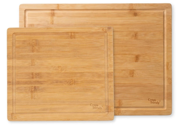 Cosy & Trendy Set de Tablas de Cortar Gabon 2 piezas - Bambú - M & XL