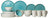 Juego de vajilla Cosy & Trendy Laguna Azzurro 24 piezas / 6 personas - 6 platos de cena, 6 vasos, 6 platos de desayuno y 6 cuencos