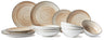 Juego de vajilla Cosy & Trendy Sintra Terracotta 16 piezas / 4 personas - 4 platos de cena, 4 platos de desayuno, 4 platos hondos y 4 cuencos