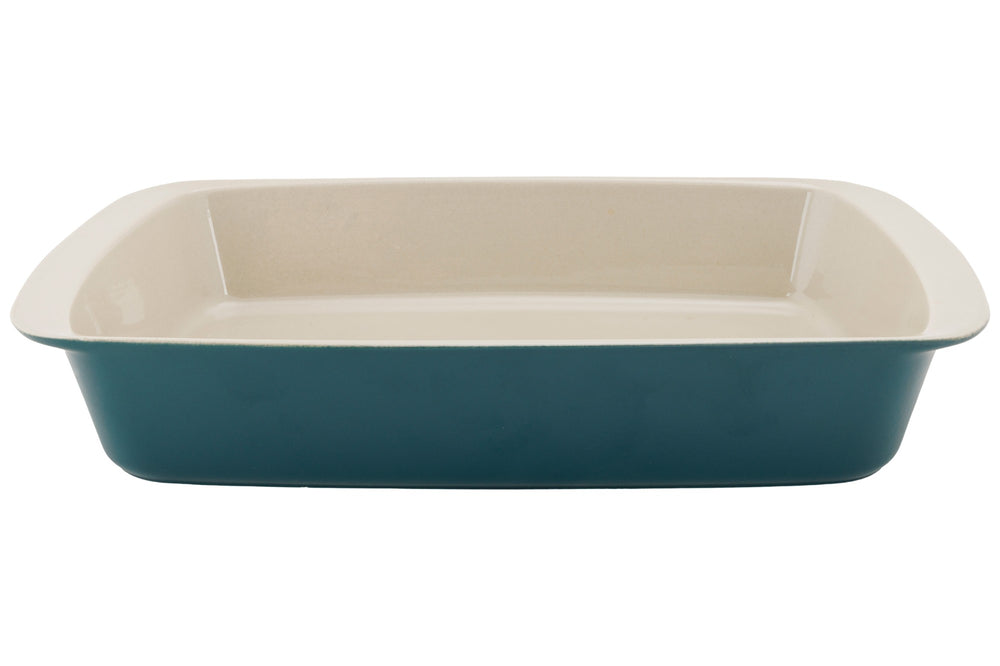 Cosy & Trendy Fuente para horno de cerámica Fontestic Green Heron - 34 x 21 x 5.5 cm / 2.3 litros