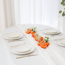 Platos para cenar Cosy & Trendy Moon White ø 28 cm - 4 piezas